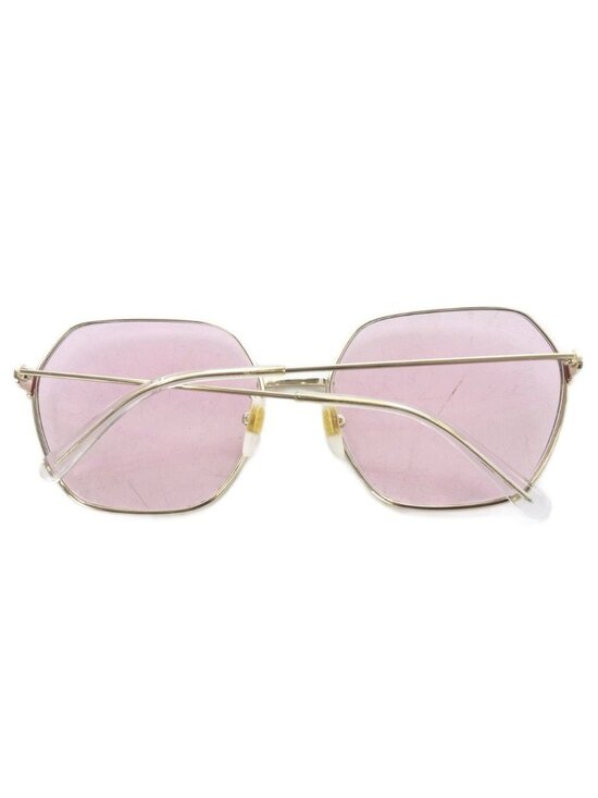Gucci Sunglasses Full Rim Wellington GG Metal Logo Prescription Purple Gold main image 8